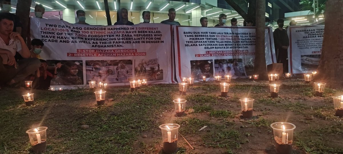 In Afghanistan, We face to different kinds of discrimination, genocide, torture, ethnic cleansing,  massacre and force displacement. 
#End12YearsInLimbo_Indonesia