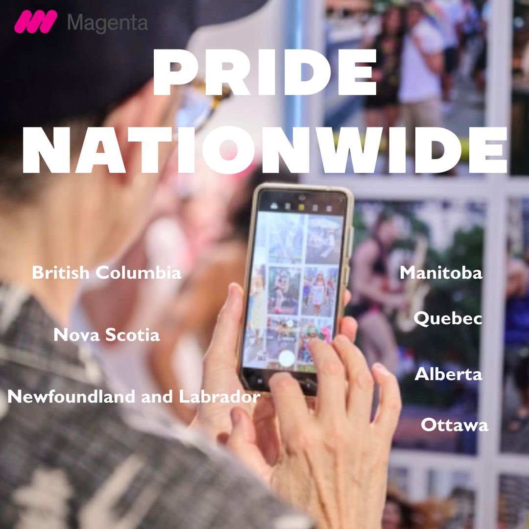 MagentaFDN's tweet photo. We’re thrilled to start off 2024 with enthusiasm! We’ve been hard at work on our Pride Nationwide project, traversing provinces to connect with our LGBTQ2+ community and welcome new MFA &amp; curatorial students to our team.

#pridenationwide #magentafoundation #pridecanada https://t.co/PBbzW6TA7O
