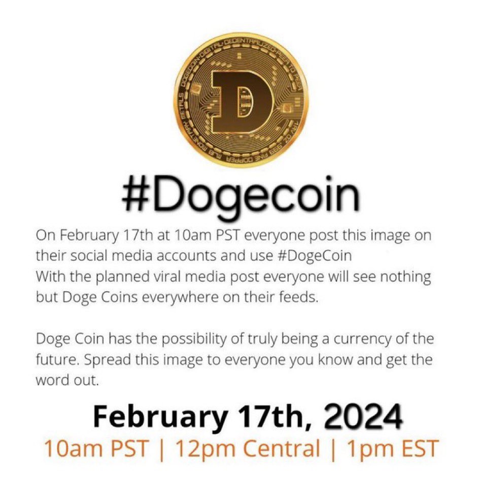 Better late than never 
   #Dogecoin