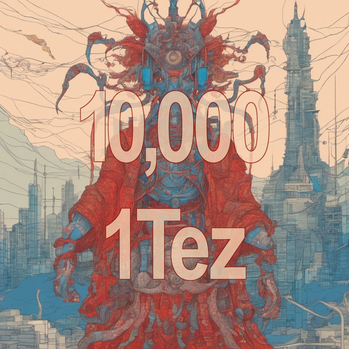 iragreenberg's tweet photo. Avatars of Goa is a long-form #genAI project, in the #PFP tradition. Rather than be circumspect in highlighting this context, I've decided to lean into it, with the ambition of producing a #pfpArt collection. 
Toward this end, AoG will be a 10k collection, released at 1 Tz.

@emprops_io @MorrowCollect @artdubai