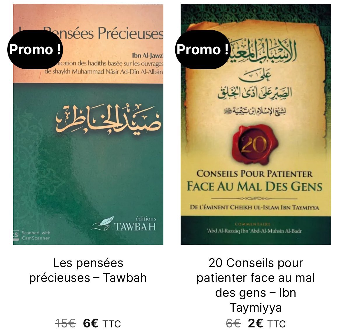 HayatCollection's tweet image. -60% sur TOUT le site ! 💕

Livres à partir de 2€

Lien : HAYATCOLLECTION.FR

(Les livres en rupture de stock ne s’affichent plus sur le site)