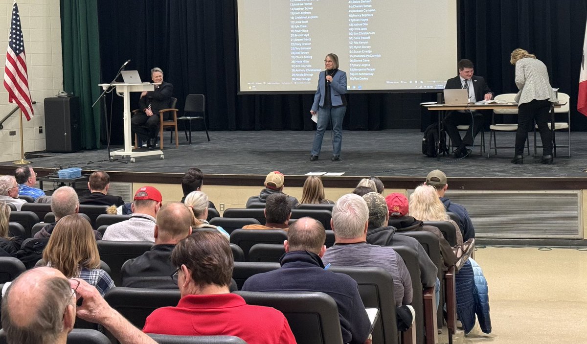Awesome to be back in Iowa City today for Johnson County convention. They are ready to fire President Biden and help me get re-elected.