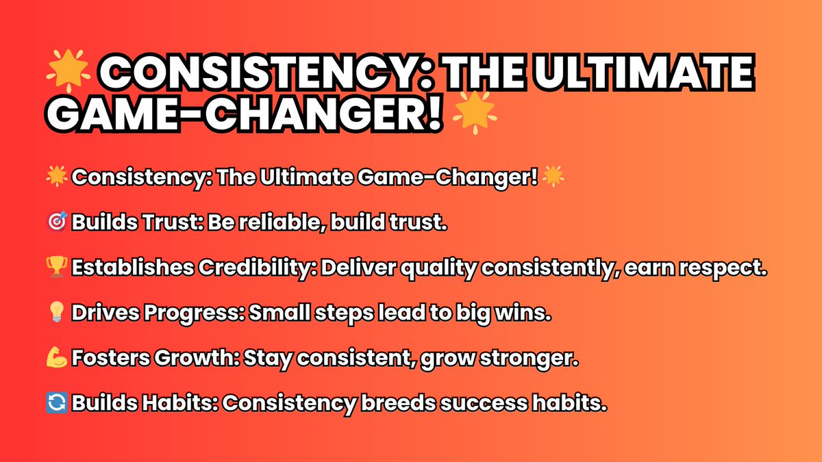 Unlock success with consistency! 💪 Whether it's in work or life, staying consistent builds trust, credibility, and drives progress. Embrace the power of consistency! 🚀 #Consistency #Success #kenisha