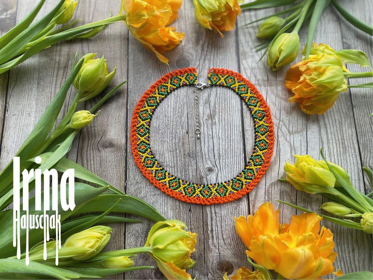 etsy.com/listing/167840…
Vibrant colors of your new spring 
#ukrainenecklace #beadednecklace #ukraineculture #seedbearjewelry #силянка #намисто
