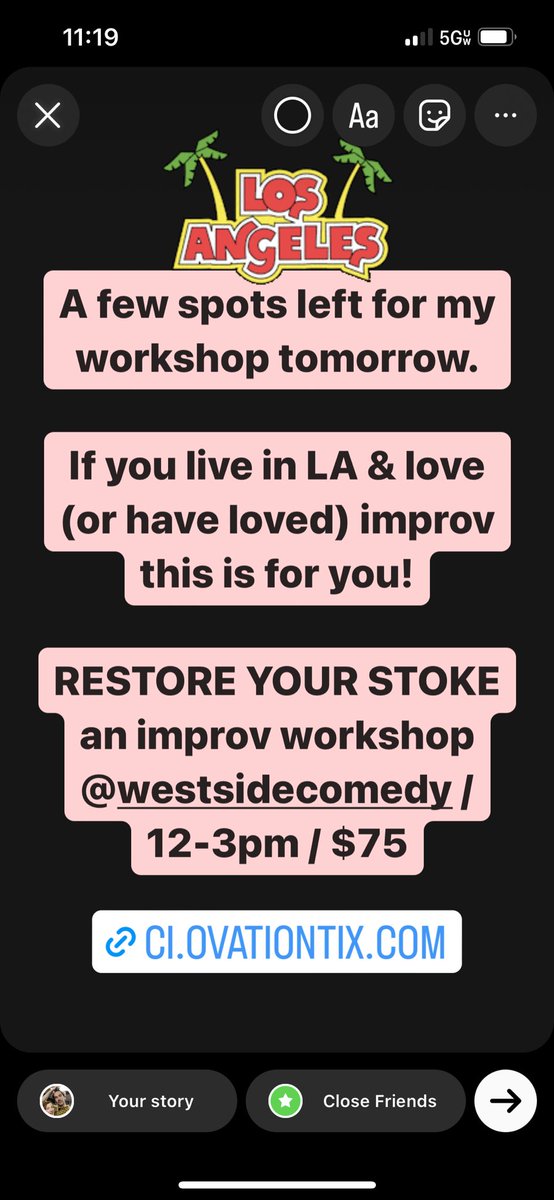 Workshop in LA tomorrow!!@westsidecomedy / 12-3pm

👉 ci.ovationtix.com/34923/producti…