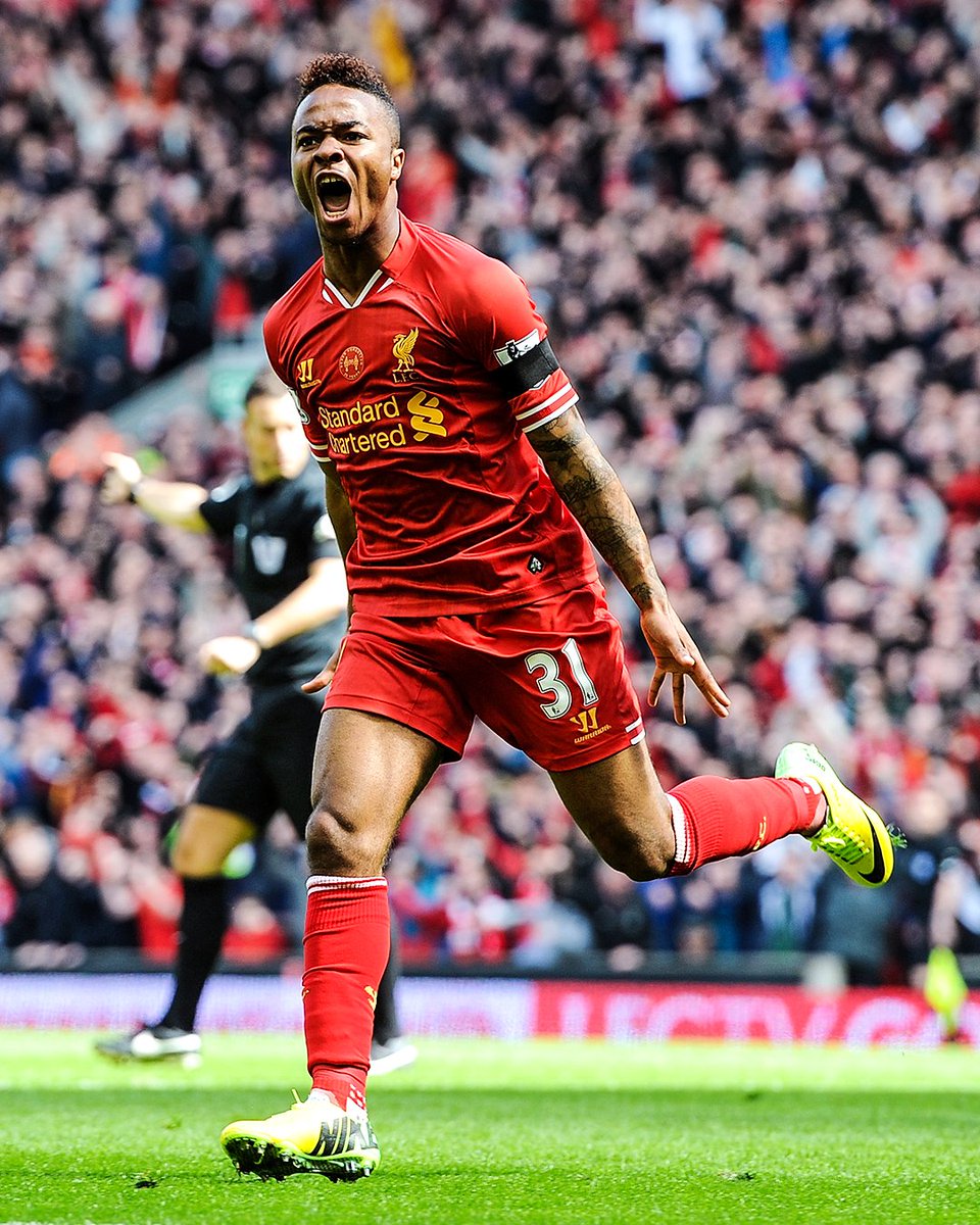 brfootball's tweet photo. Liverpool fans seeing Raheem Sterling score against Man City in the title race 🔴 https://t.co/L78zTryWXN