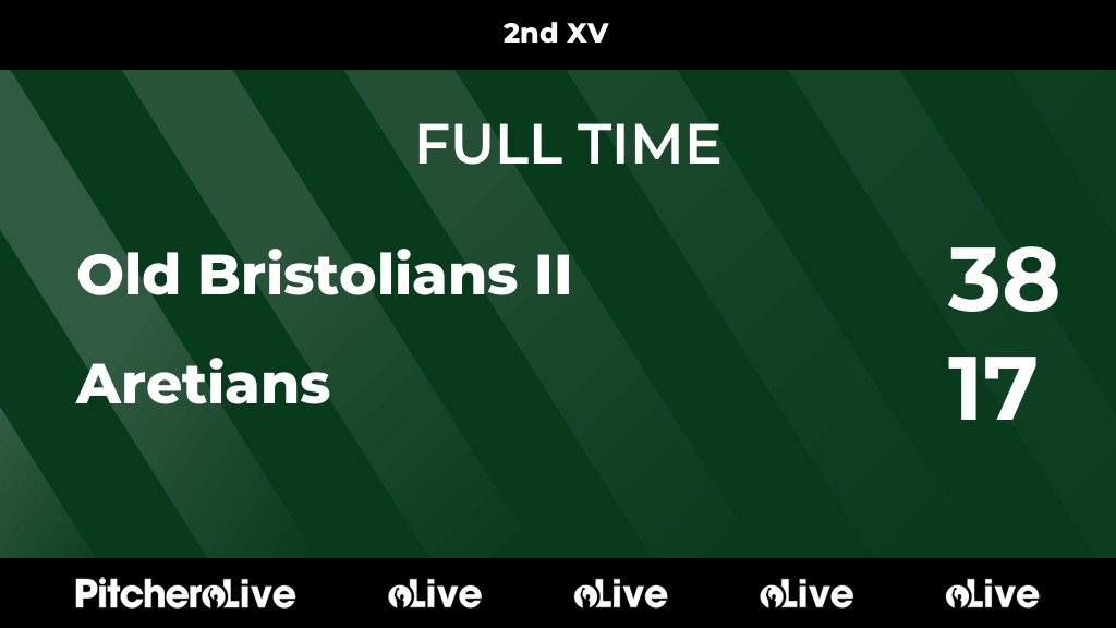 FULL TIME: Old Bristolians II 38 - 17 Aretians #OLDARE #Pitchero obrfc.co.uk/teams/15785/ma…