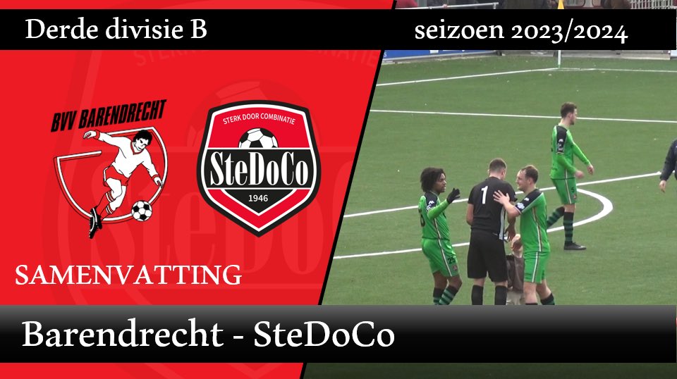 1Stedoco's tweet photo. De topper tegen @bvvbarendrecht eindigde zaterdag onbeslist. De samenvatting van deze goede en spannende wedstrijd zie je op ons Youtubekanaal SteDoCoTV. π΄β«οΈ. #barste
https://t.co/uQ4No35mig https://t.co/NbGSUNq3VD
