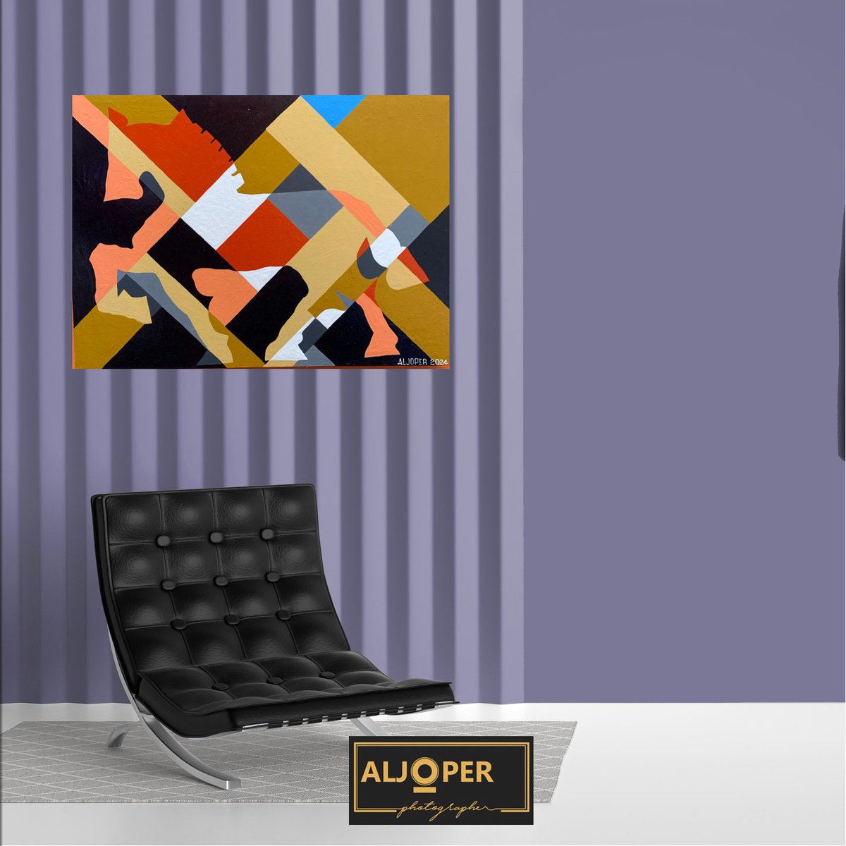 Aljoper's tweet photo. Título: Mi Chino. Medidas: 86 cms x 62 cms. Técnica: Acrílico sobre lienzo. Año: 2024 https://t.co/aaLxZcGEnN