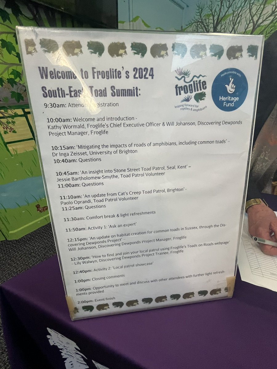 TwigsOf's tweet photo. More photos from this year’s ‘Toad Summit’! Organized by @froglifers and held at the Linklater Pavilion in Lewes https://t.co/rb0nyiBfqr