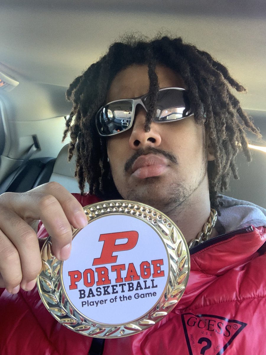 <a href="/Jaelyn24Johnson/">Jaelyn Johnson</a> JJ with the Player of the Game Chain after his 21 pt 14 reb performance in a 77-27 win over LaPorte. Congrats JJ!!
Go Big Red!!🏀❤️🏀❤️