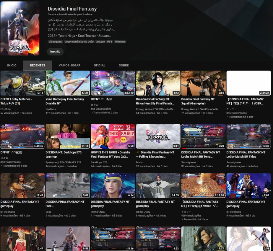 DissidiaNTArena's tweet photo. @SquareEnix why the NT page on YT was removed? https://t.co/Jjd3GMkWsN