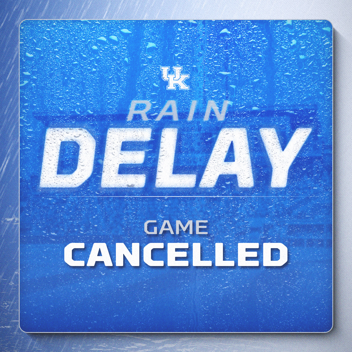 ☂️ GAME CANCELLED ☂️ Today's game vs. UCF has been cancelled due to weather. The stats will not count and there will be no result. Keep posted here for the status of tonight's game vs. Texas as this weather system moves through Tampa. #LevelUp x #ClearwaterInvite