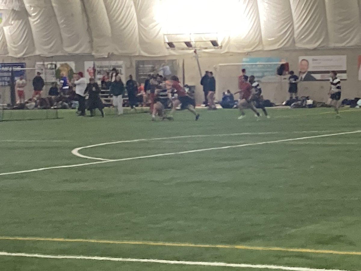 Now it’s <a href="/EnfieldRFC/">Enfield RFC</a> team 1 I believe taking on Acadia at Sweetheart 7s. Hard hits. #EastHants #ElmsdaleNS