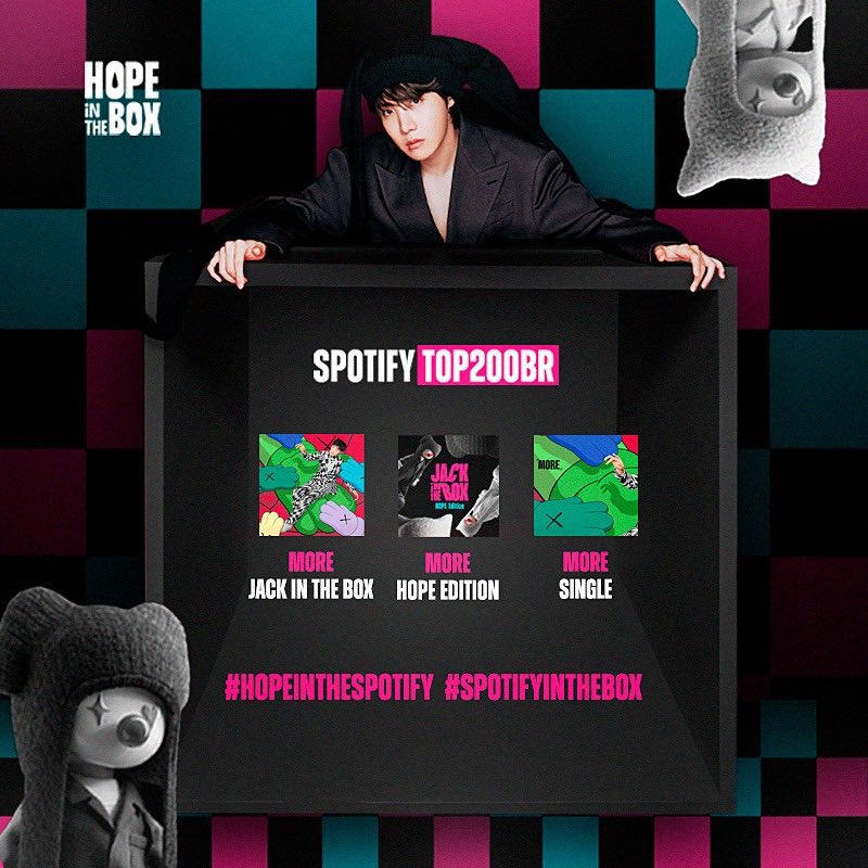 streamforsuga93's tweet photo. 🃏| HOPE IN THE SPOTIFY 

Para comemorar esse dia especial, o projeto @hope_inthebox preparou diversas playlists para que possamos subir MORE ao Top200 Spotify BR! Nossa indicação de noturna vai ser a playlist HITB + D-DAY !

#HopeInTheBox #SpotifyInTheBox 
🔗[https://t.co/65H78SodFX ]
