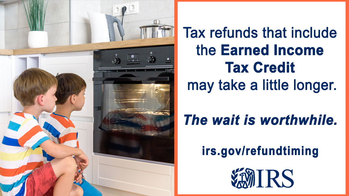 If you claim an #EITC or ACTC, the law requires #IRS to hold the tax refund for a period to review. Barring other issues, the first of these refunds should be available by February 27, 2024, if using direct deposit. See irs.gov/refundtiming