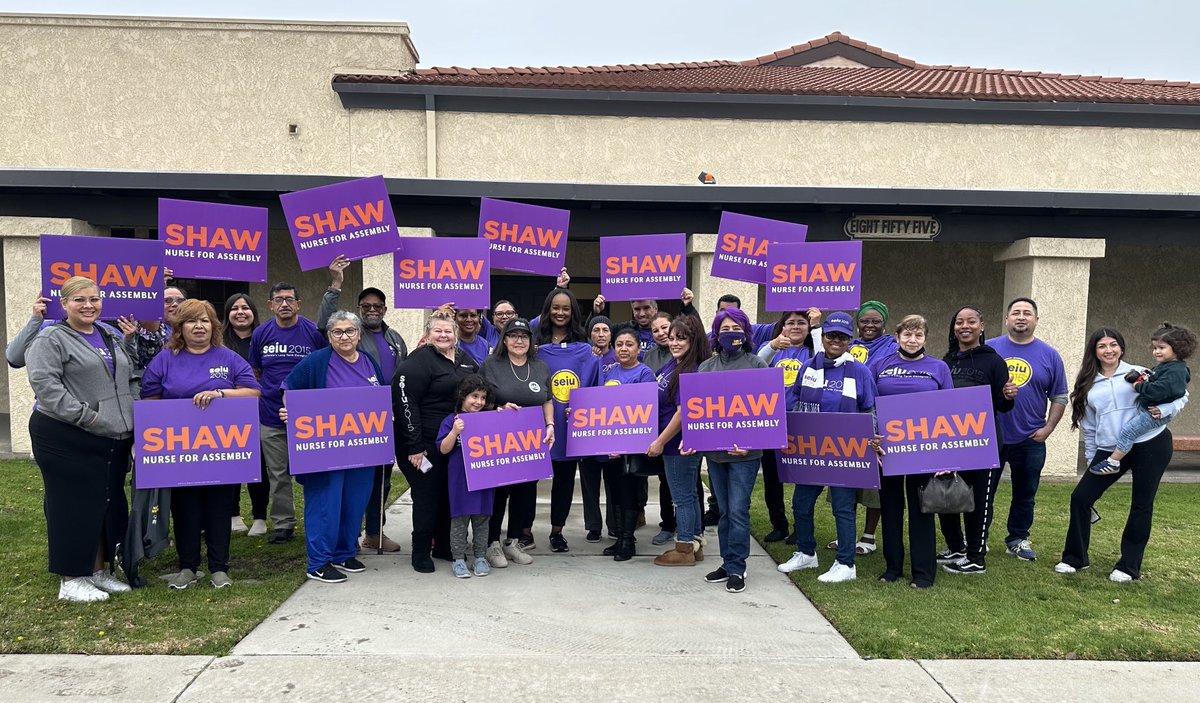 Thank you SEIU 2015! You are appreciated, valued, and very much respected. #ShawForAssembly #TogetherWeCan #Vote #FYP #March5th ⁦@SEIU⁩