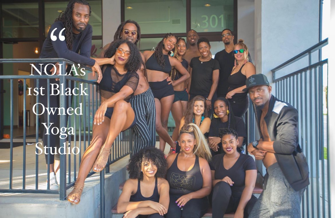 SAUEBLACKLA's tweet photo. The First Black-Owned Yoga Studio in New Orleans 

Magnolia Yoga Studio | 301 Basin St #2, New Orleans, LA 70112 https://t.co/Ips8znnQrN