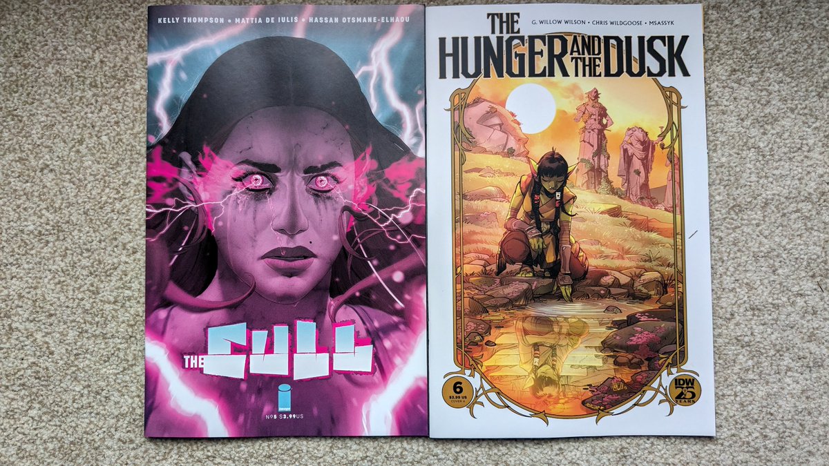 varsas78's tweet photo. @Al_Ewing @Sinccolor @corypetit @LagartoMurciano @gregpak @caiomajado @TravisJLanham @davaja @Marvel @TomBrevoort @CBCebulski #NCBD
The conclusion of a couple of series but hopefully not the end!
#TheCull 5 @79SemiFinalist @MattiaIulis @HassanOE @ImageComics
#TheHungerAndTheDusk 6 @GWillowWilson @MrRiktus @msassyk @SimonBowland @DianaSousaArt @IDWPublishing https://t.co/nPVUpQ1Gde