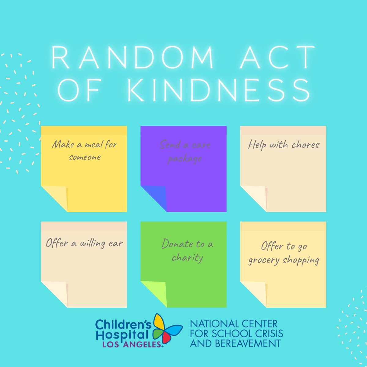 Supporting those who grieve doesn't always have to be big gestures. Sometimes, it's the smallest acts of kindness that make the biggest impact. Click the link in our bio to find thoughtful ways to show your support. #randomactsofkindnessday