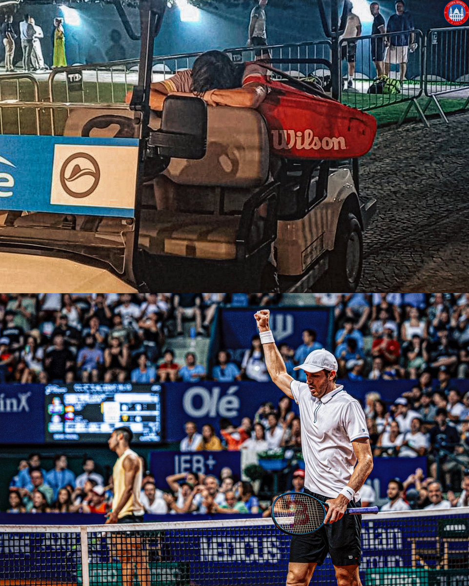 lacatedral_lcd's tweet photo. 2023: Nicolas Jarry, en ese entonces 140 del mundo, rompía en llanto tras caer eliminado frente a Carlos Alcaraz en Río.

2024: Nicolás Jarry, 21 del mundo, cobra su revancha, eliminando a Alcaraz para avanzar a la final del Argentina Open.

La diferencia que puede hacer un año. https://t.co/u4pZuBF87j