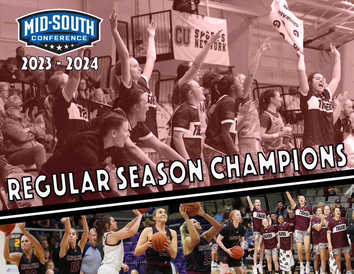 With the win on Thursday, Lady Tiger Basketball secured their 1️⃣7️⃣th Mid-South Conference Regular Season Championship - the 9️⃣th under Coach Ginger High-Colvin. 🐾🏀🏆