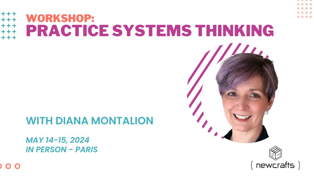 As relational complexity increases in software, systems thinking is becoming a core and critical skill.  We'll spend two full days together, diving in, increasing your impact as a software professional. <a href="/ncraftsConf/">NewCrafts</a> 

Register soon, it will sell out! zurl.co/hLJc