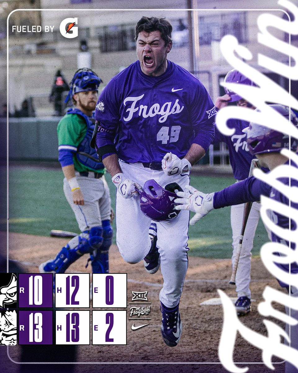 LiveBaseball247's tweet photo. @MikeTaylorShow @RudyJay_star @djjg210 TCU wins! Mike Taylor junior 2nd base fun baby? https://t.co/ICPWi6zc7a
