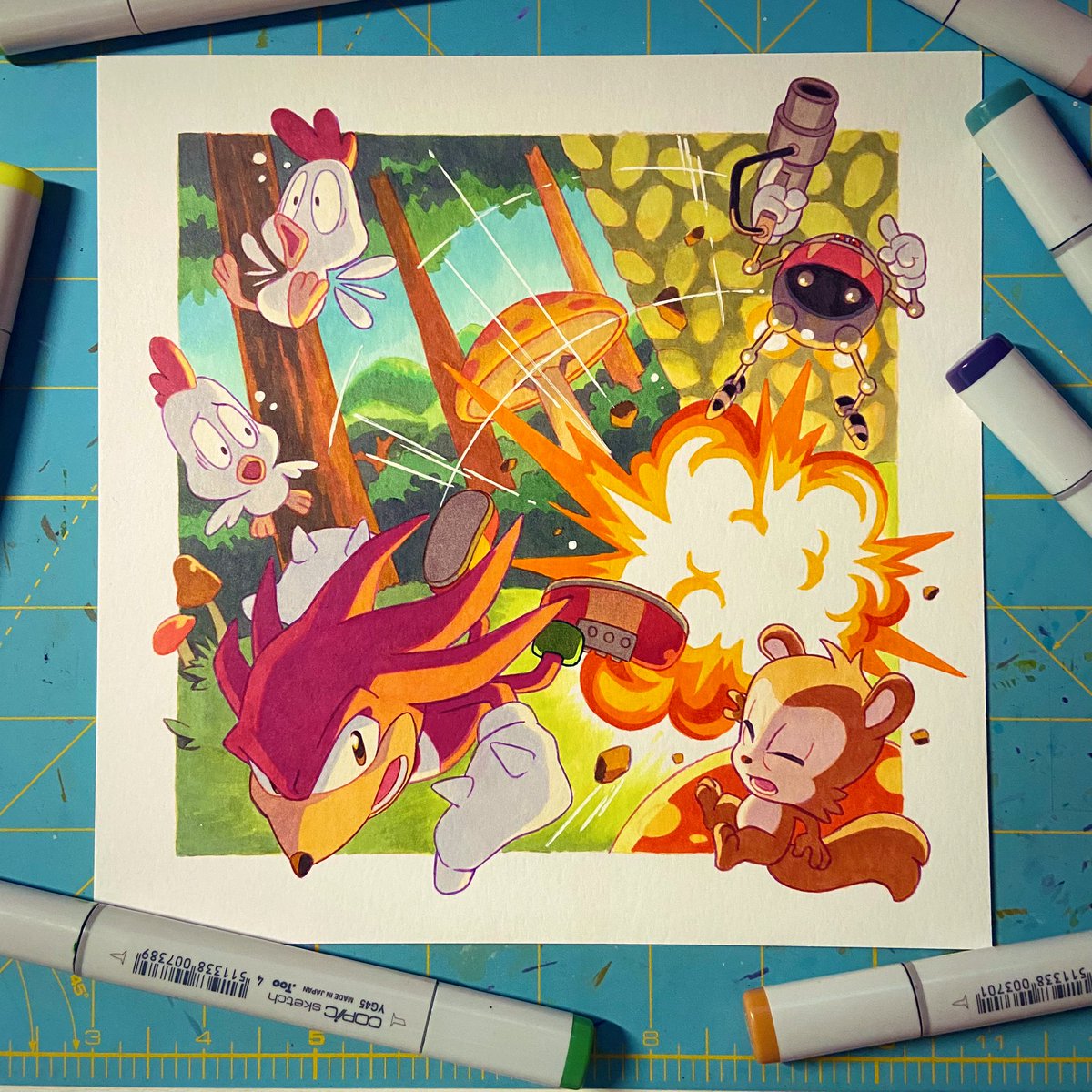 The 3rd in a series of S3&amp;K commissions #CopicMarkers