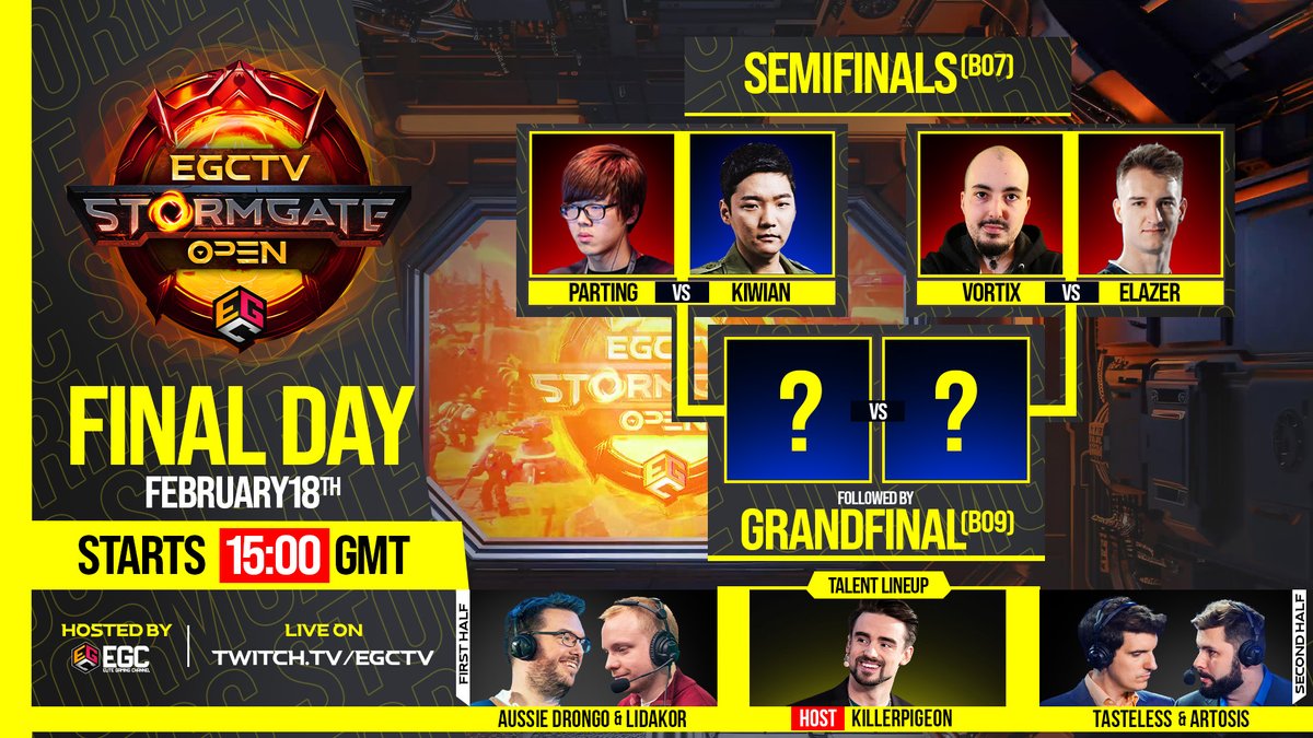 Tomorrow, we crown a champion. 
15 GMT.
Twitch.tv/EGCTV