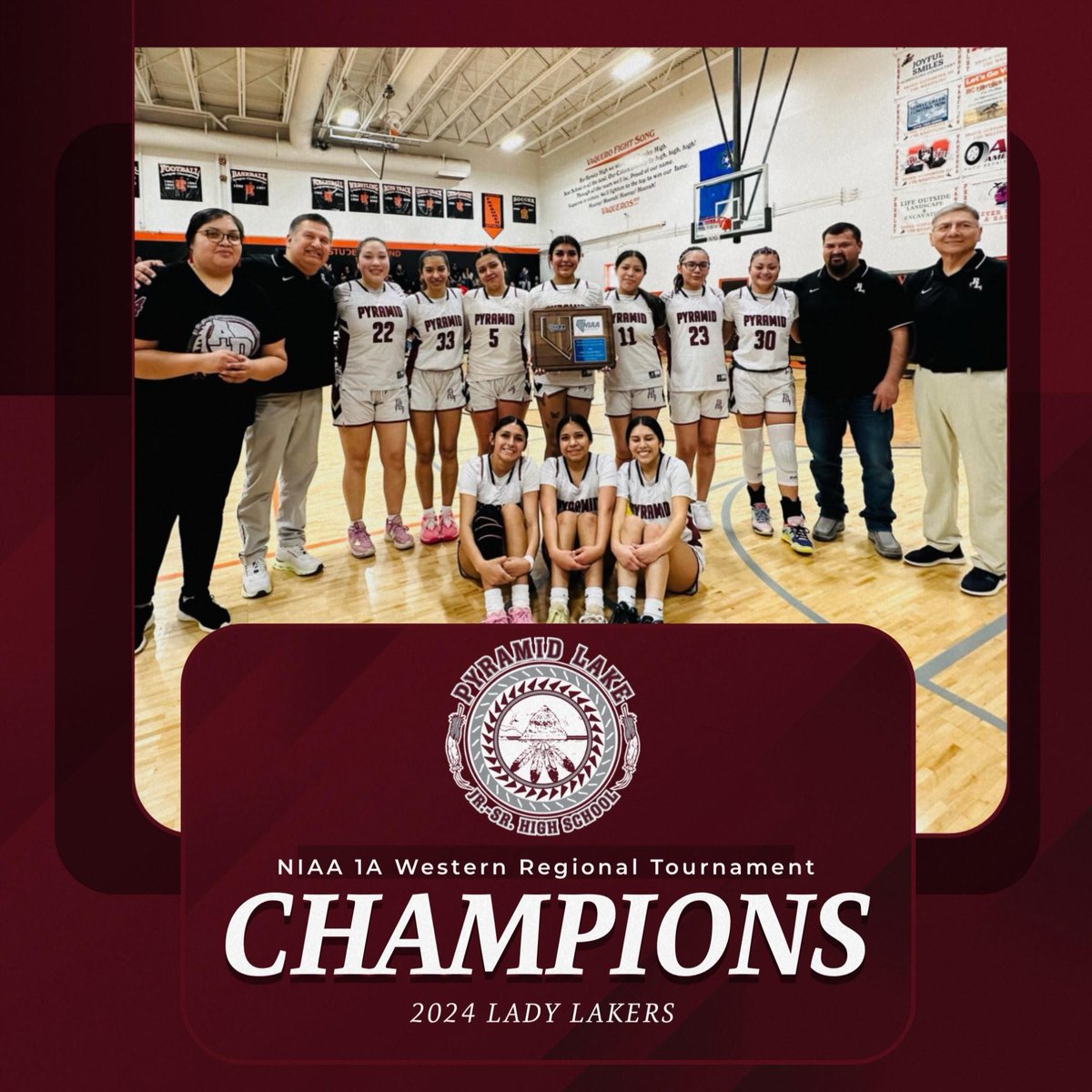 ndnsports's tweet photo. Shout out and congratulations to the Pyramid Lake High School (NV) Lady Lakers on repeating as the 2024 Nevada Class 1A Western Regional Champions!
#NativePreps #Paiute #BACKTOBACK https://t.co/nsJ9NJ9cfi