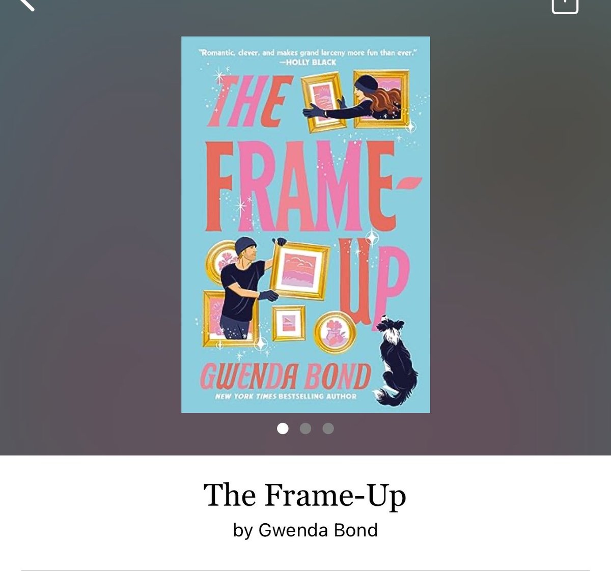 TaraDDonai's tweet photo. The Frame Up by Gwenda Bond 

#TheFrameUp by GwendaBond #5937 #32chapters #335pages #86of400 #86for22 #book #ARC #FebruaryRelease #DaniAndElliott #ArtThief #january2024 #clearingoffreadingshelves #whatsnext #readitquick https://t.co/tXvtZWMmol