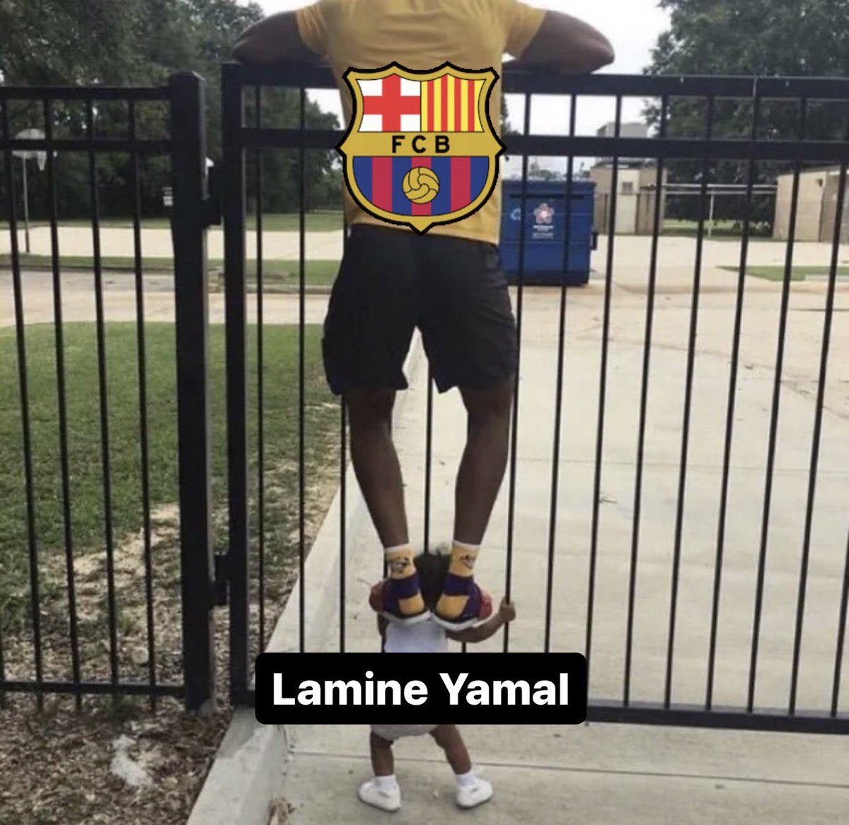 16 year old Lamine Yamal carrying FC Barcelona