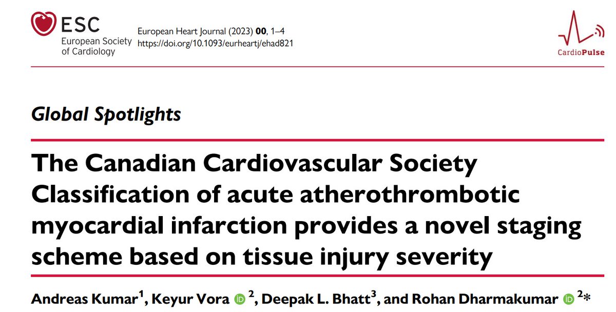 Keyur P. Vora (@keyurvoramd) on Twitter photo Discover the Global Spotlight of EHJ-Cardiopulse on the groundbreaking 4-stage classification of CCS-AMI! This innovative approach offers a new pathway for early intervention and personalized care. #
<a href="/rohandkumar1/">Rohan Dharmakumar</a>
<a href="/AndreasKumarMD/">Andreas Kumar MD</a>
<a href="/DLBHATTMD/">Dr. Deepak L. Bhatt</a>
<a href="/IUKrannertHeart/">Krannert Cardiovascular Research Center</a> <a href="/IUCVInstitute/">IU Cardiovascular Institute #OneIUCV</a> Discover the Global Spotlight of EHJ-Cardiopulse on the groundbreaking 4-stage classification of CCS-AMI! This innovative approach offers a new pathway for early intervention and personalized care. #
<a href="/rohandkumar1/">Rohan Dharmakumar</a>
<a href="/AndreasKumarMD/">Andreas Kumar MD</a>
<a href="/DLBHATTMD/">Dr. Deepak L. Bhatt</a>
<a href="/IUKrannertHeart/">Krannert Cardiovascular Research Center</a> <a href="/IUCVInstitute/">IU Cardiovascular Institute #OneIUCV</a>