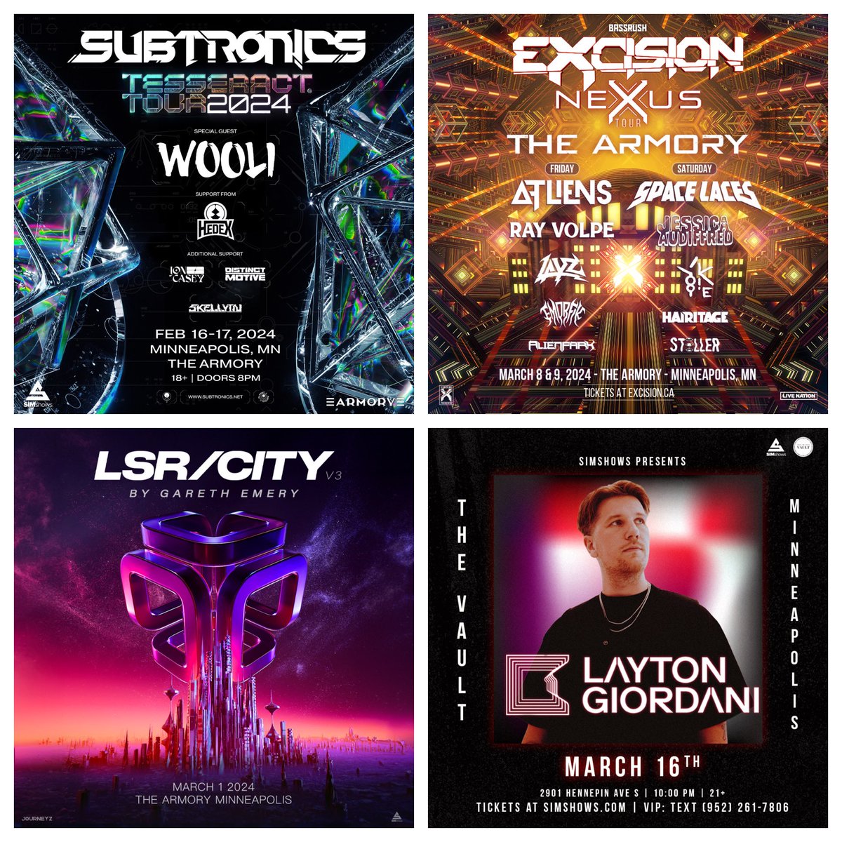 🤘🤘🤘BIGGIE🤘🤘🤘
Wanna get into the sold-out Subtronics show tonight?
One lucky winner will get a pair for:
-Subtronics sold-out Saturday
-LSR CITY V3
-Excision one night
-Layton Giordani

Qualify to win:
✅*like* &amp; RT

Winner will be selected and notified at 6pm today