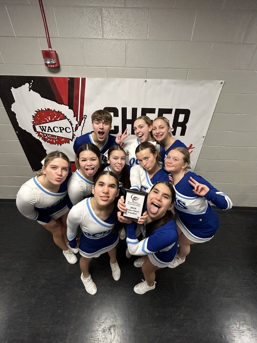 cheer_oc's tweet photo. WE’RE GOING TO STATE! 💙 #yeswecan #wenotme #occ #defendingstatechamps #goingforthethreepeat @Athletics_OCHS @OCFSD https://t.co/oY15jnIm0U