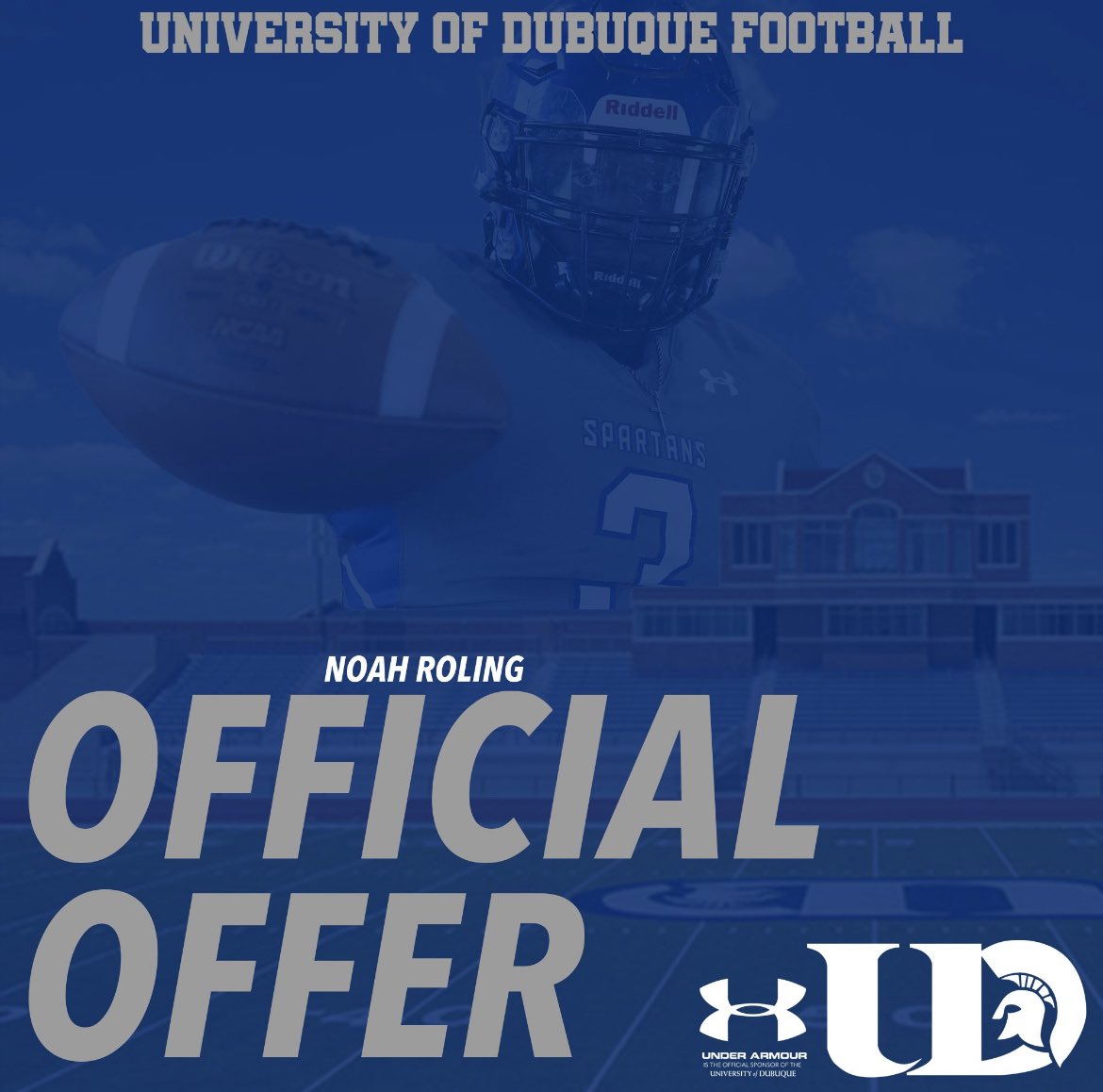 Blessed to receive my first Offer to play at the University of Dubuque!! Thank you to <a href="/coachmaiuri/">Ryan Maiuri</a> and <a href="/DubuqueFootball/">Spartan Football</a> for this opportunity! <a href="/CoachShep3/">Mitch Shepherd</a> <a href="/MilesHookstead/">Miles Hookstead</a> <a href="/seniorramsfball/">DJ Moore</a> <a href="/DBQSrFootball/">DubuqueSeniorHSFootball</a> <a href="/DBQSeniorRams/">DBQ Senior Activities and Athletics</a> <a href="/PrepRedzoneIA/">Prep Redzone Iowa</a> <a href="/Bound_IA/">Bound Iowa</a> <a href="/iowapreps/">Iowa Preps</a>