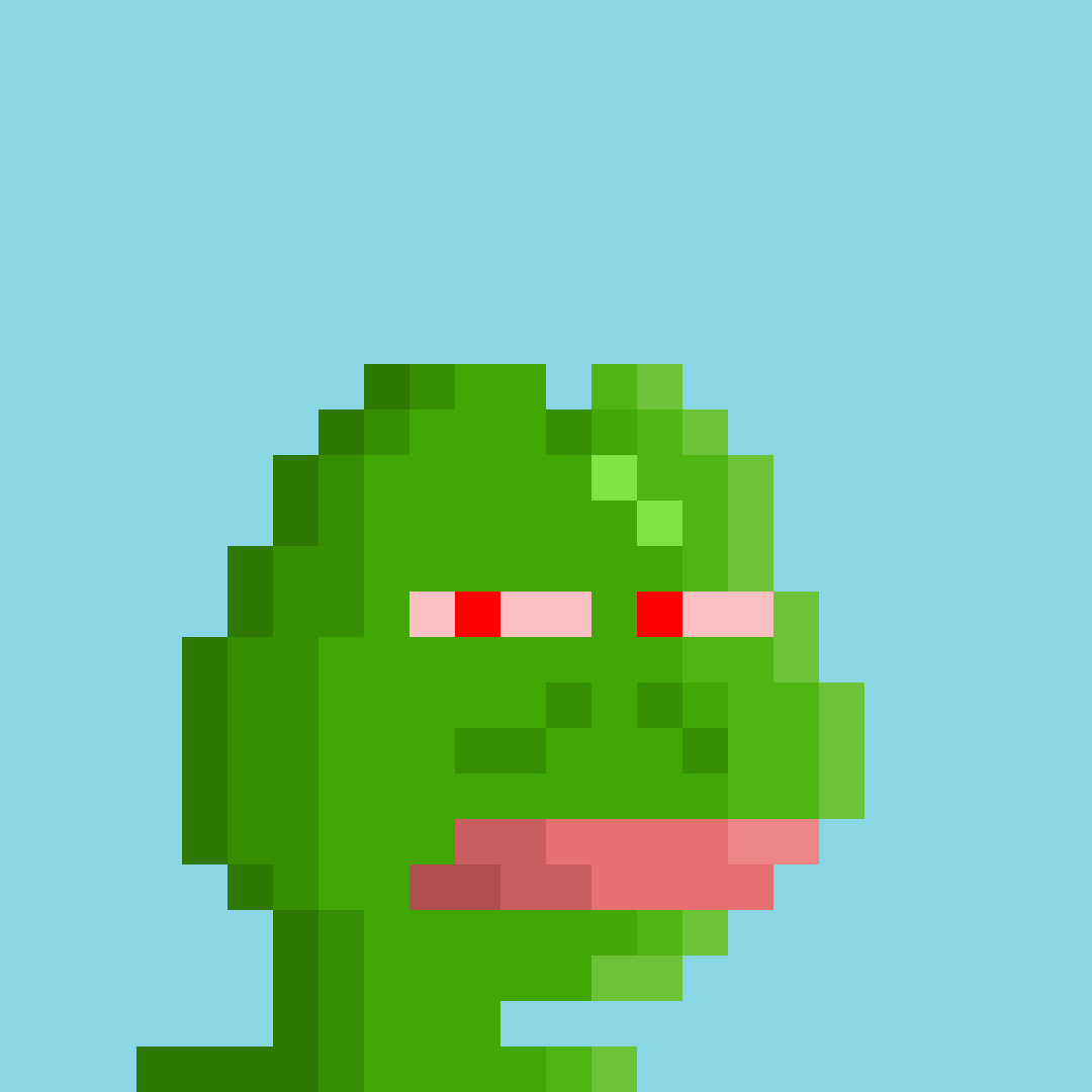 The fr0xers on Fantom
- Whitelist Mint date: 02/29/24
- Cost: 50 $FTM
- Supply: 1000
- 475 individual layers spread on 14 attributes and 3 rarities
- Exclusive collaborations from Fantom NFT artists
- Classic 24px format

For now, here is a naked, unbothered, moisturized fr0xer