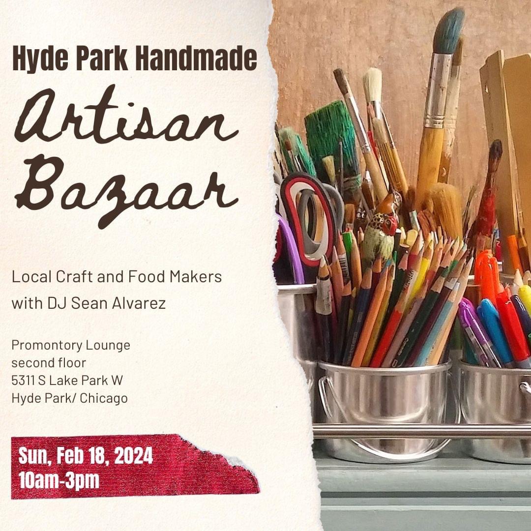 DHPChicago's tweet photo. Enjoy local crafters and food makers tomorrow at the Hyde Park Handmade Artisan Bazaar! 

10a-3p ☺️ https://t.co/YlPutgWH0d