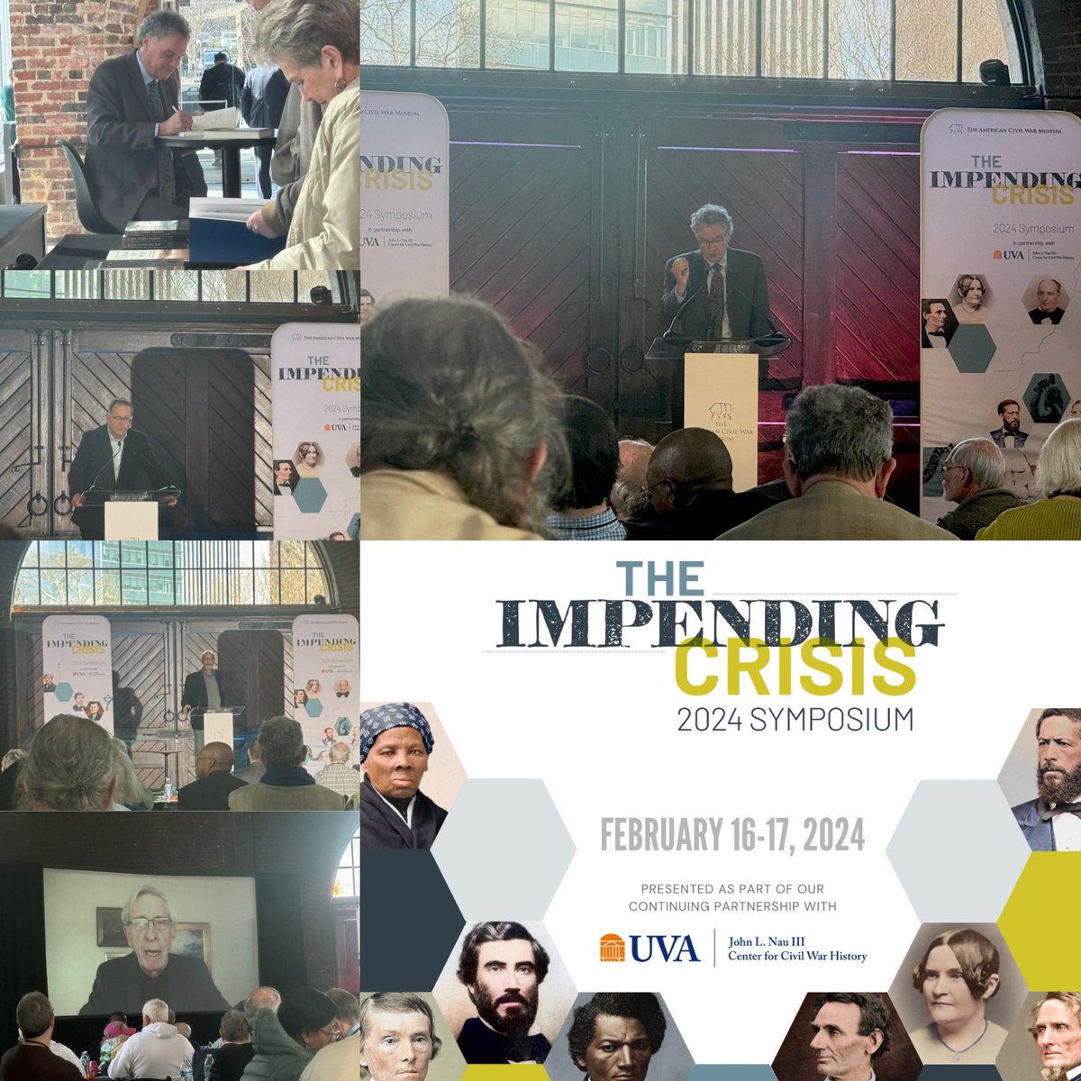 Much thanks to @ACWMuseum @NauCivilWar for sharing 2 days of scholarship & brilliant new exhibit #TheImpendingCrisis w/ @edward_l_ayers @aipsmith @askintoofew @carriejanney & Richard Blackett. We enjoyed sharing American Visions 📖📜🗺️👩🏻‍💻⛪️