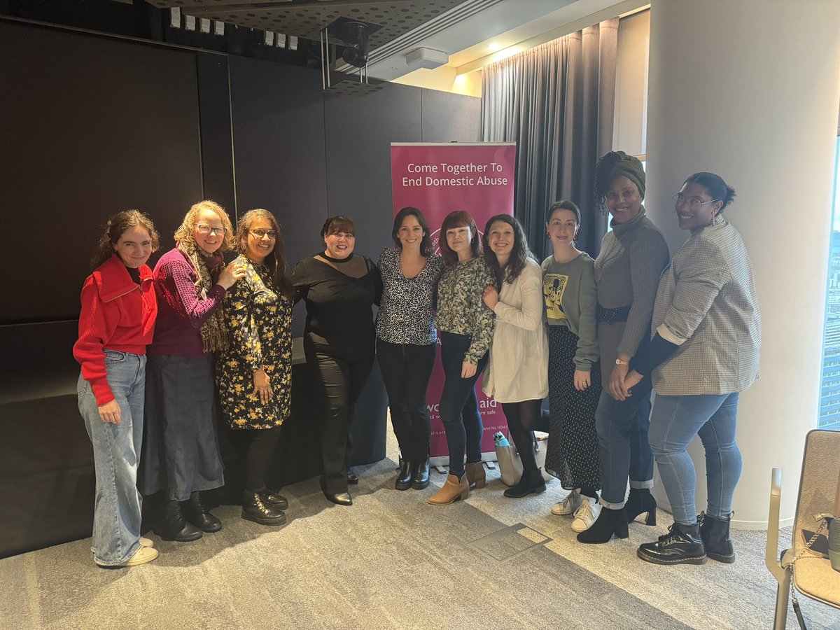 Natsc2012's tweet photo. Had such an incredible day today with my survivor sisters  💜 Thank you @womensaid
The energy in the room was incredible, we all have that sparkle &amp; energy to make a difference for other survivors &amp; drive change #DomesticAbuse 

 @RealLucyGaskell @SophieFranCan @lucyrosehadley https://t.co/uImAInzwTf