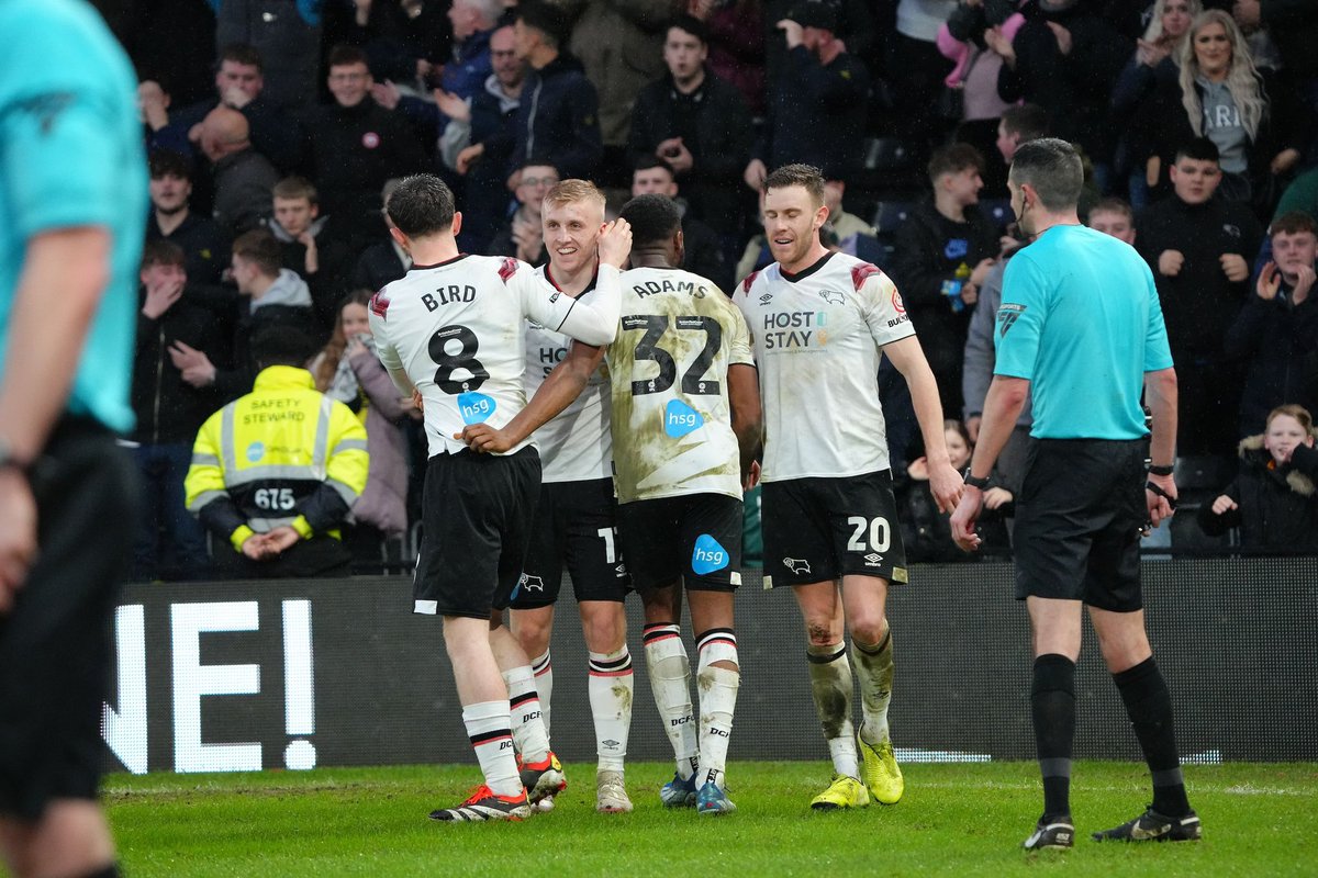 Last minute winner🤩… Pride park was bouncing!!!🐏