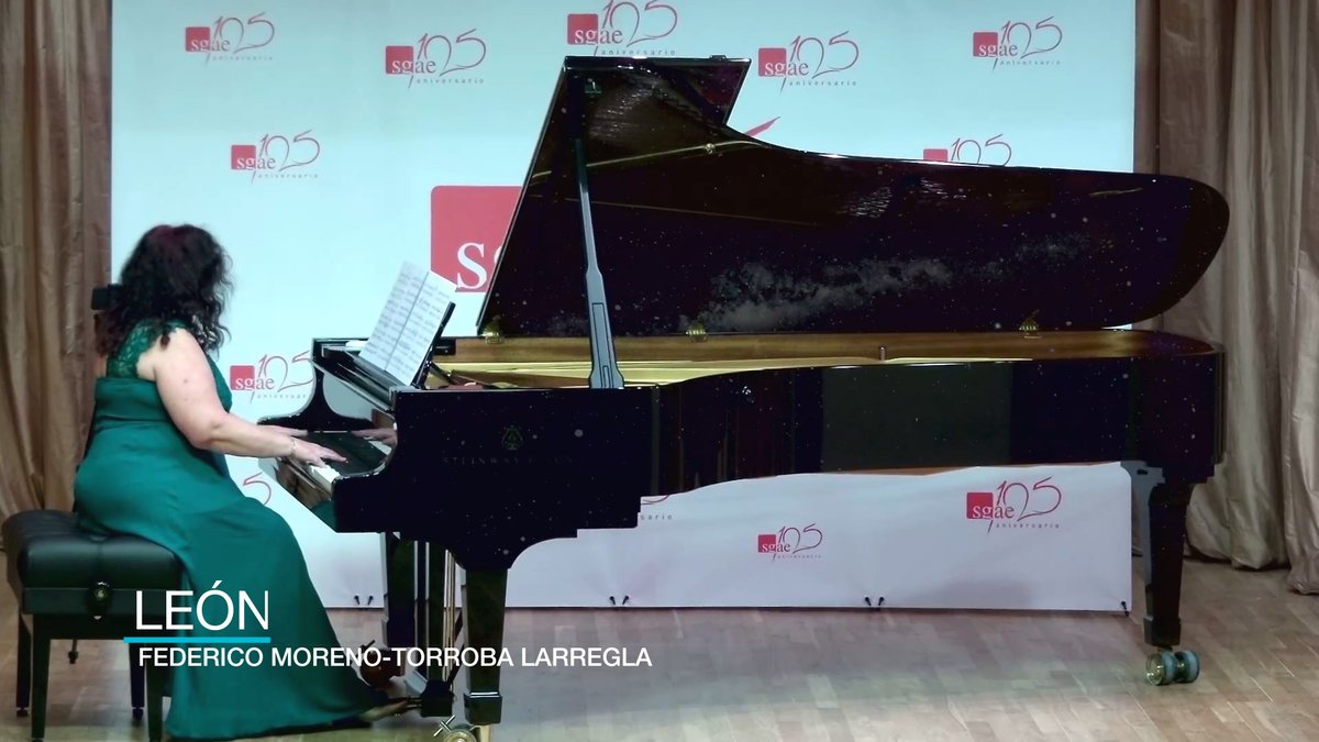 Interpreté León en el Concierto Homenaje a Federico Moreno-Torroba Larregla el 9 de febrero en la Sala Manuel de Falla del Palacio de Longoria, sede SGAE, obra que Federico dedicó a nuestra ciudad y que estrené en 2017 en el Auditorio Ciudad de León.
youtu.be/iu0C4CHsYQQ