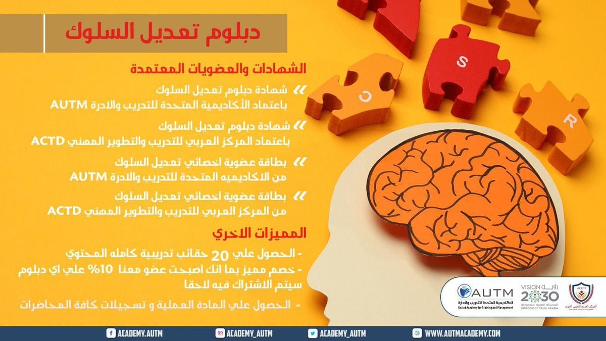 academy_autm's tweet photo. تعرف علي كيفية تنمية السلوكيات الإيجابية للاطفال مع دبلوم #تعديل_السلوك 
*🚨 #فرصه_لا_تعوض تم فتح باب الحجز . بالدفعة الجديدة*⏰💣
*📌 #دبلوم_تعديل_السلوك 📌*
٢ شهادة معتمدة و ٢بطاقة معتمدة 
٢٠ حقيبة مجانية
حضور أون لاين عبر قاعة zoom 
*نموذج التسجيل* 
https://t.co/pFb9yfWXc1
#تعديل_السلوك
#صحة_نفسية 
#الاكاديمية_المتحدة
