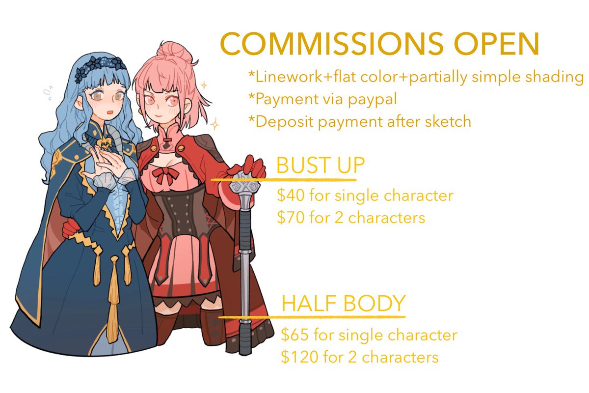 Need to cover my rent so I'm opening for commissions this month! Plz dm or email me at junyulinart@gmail.com if you're interested. 
RT appreciated🙏