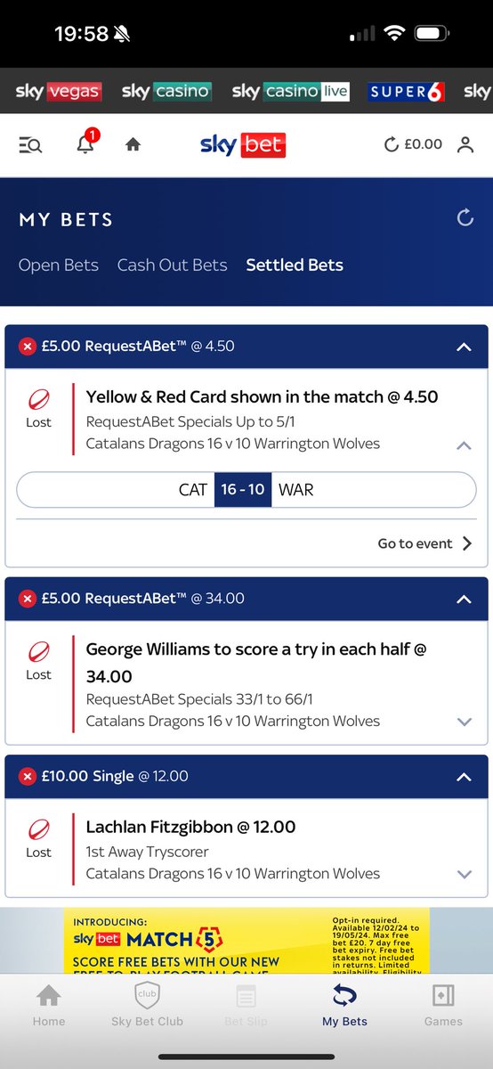 paddymcgrory's tweet photo. @SkyBet  errrm I believe that this won? Red card for Catalan and sin bin for Warrington https://t.co/YEiqQ1DnE2