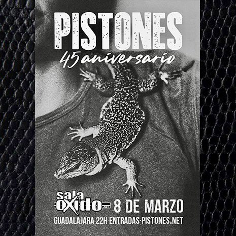 PistonesOficial's tweet photo. ⚡️45Aniversario⚡️ @SalaOxido 8/mar/24 Entradas ➤ https://t.co/mwx3bHnout https://t.co/MuCVllKYpH