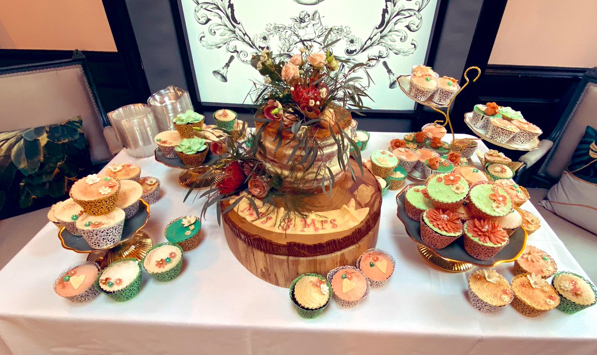 SharonMack82795's tweet photo. For my nieceβ¦ππ§πππ°πΌββοΈπ°π»ββοΈ #wedding #cakeart #cakedecorating #handmade #homemade #baker #alledible #fondant #sugarcraft #cupcakes #weddingcake #Congratulations #justmarried #mrsandmrs #weddingcake #cakedesigner https://t.co/J4zyyB7v8Z
