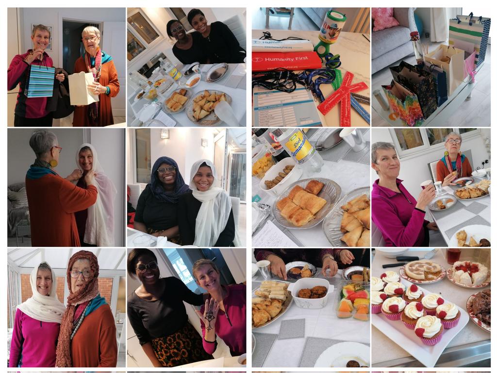 Everyone enjoyed today's coffee morning in #Preston celebrating #InternationalWomensDay and #NationalHijab day. Funds were raised for #HumanityFirst. Gift bags, Henna painting and messages of peace were shared <a href="/LajnaUK/">Lajna Ima'illah UK</a> <a href="/rubinaahmedi/">rubina ahmedi</a> <a href="/saminasiddiqi7/">Samina</a> <a href="/sehrb_/">Sehr</a>