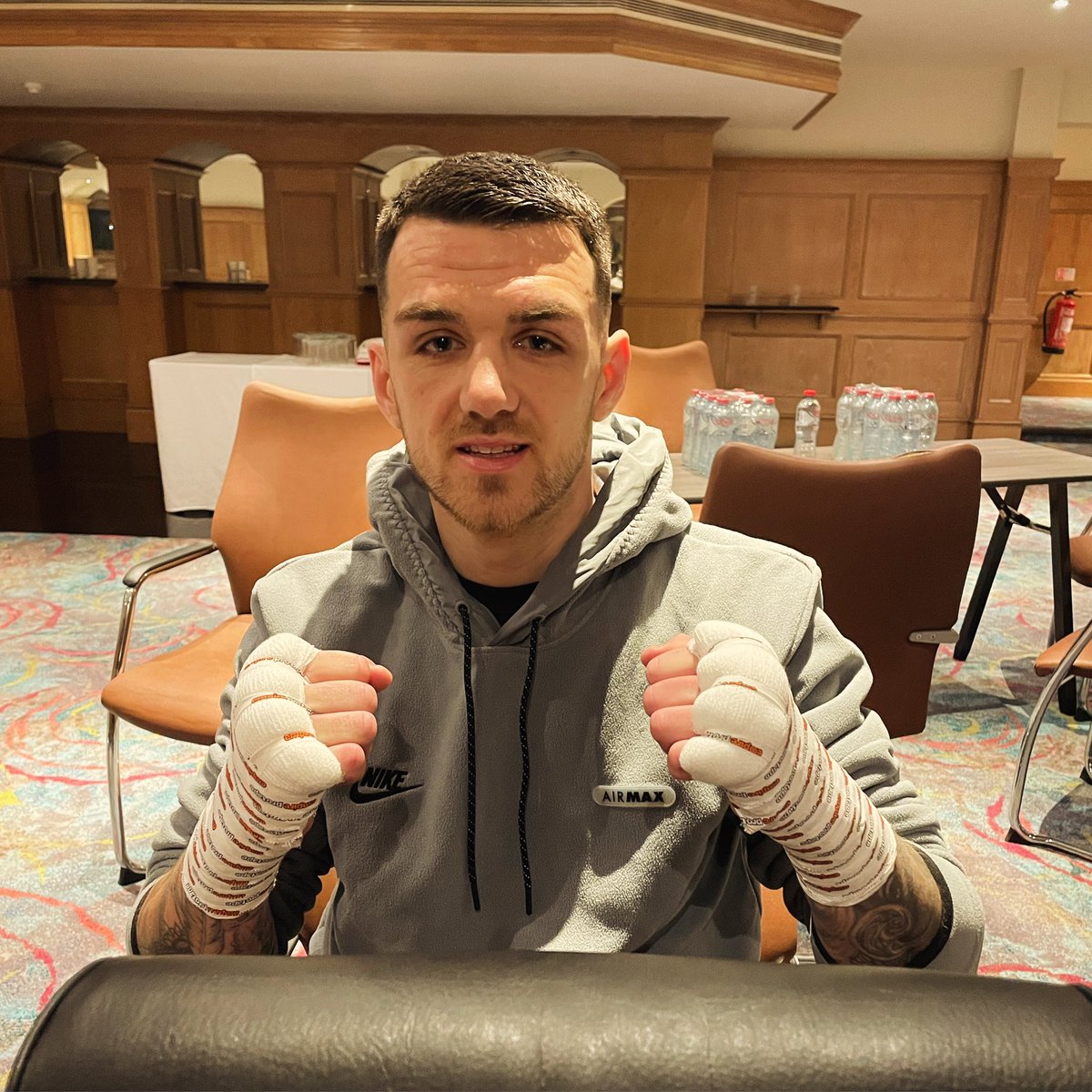 David Ryan’s hands wrapped and ready to go💥🥊 #FightNight #Boxing